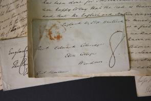 Bishop Broughton manuscript letters (detail)